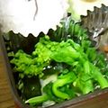 サンタクロースの弟子's cooksnap of when they made 菜の花（菜花）と新わかめの酢みそ和え.