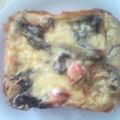 mugipuchi's cooksnap of when they made ＨＢで☆ナスとトマトのケークサレ.