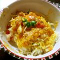 akipan12's cooksnap of when they made ♡離乳食中期 そうめんでグラタン風♡.