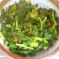 uzurin's cooksnap of when they made ご飯のお供：大根葉の炒め物.