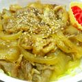SunWukong's cooksnap of when they made うまい！超お手軽豚丼！.
