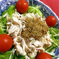 羽尼うに's cooksnap of when they made ◆水菜ときゅうりの棒棒鶏風サラダ♬.