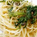 よんな☆な's cooksnap of when they made 春菊とアンチョビーのパスタ☆.