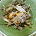 450μmの天体観測's cooksnap of when they made 牛肉とごぼうの甘辛炒め.