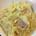 totomomi's cooksnap of when they made 春キャベツのコーンクリームパスタ.