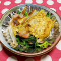 シャンプーハット's cooksnap of when they made ごぼう&ほうれん草のマヨカレーチーズ焼き.