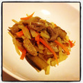 Explore34's cooksnap of when they made 焼肉のタレ De 野菜炒め.
