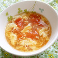 pyonpoco's cooksnap of when they made 簡単ふわとろ♡たまごとトマトのスープ.