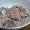 ハッカ飴's cooksnap of when they made 鮮魚屋のアジのタタキ.