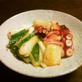 Rins's cooksnap of when they made ピリ辛☆タコとわけぎのぬた.
