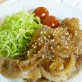くまのかなほ's cooksnap of when they made 【りんごで柔らか】うちのジンジャーポーク.