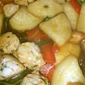 ふぅ～はるママ's cooksnap of when they made 肉団子（鶏）と野菜の和風炒め☆あんかけ風.