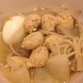 こばぁーさん's cooksnap of when they made スープも美味しい！大根と鶏肉だんごの鍋.