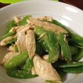 あずりんこん's cooksnap of when they made スナップエンドウとささみで胡麻和え.