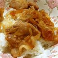 せりよ's cooksnap of when they made 安いお肉も美味しく☆はちみつ甘辛豚丼.