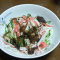 やーこん。's cooksnap of when they made 簡単！キュウリとカニカマのもずく酢.