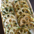 ｶﾉﾝmama's cooksnap of when they made れんこんの磯辺焼き.
