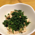 Namayawa's cooksnap of when they made ♥ニンジンの葉と鶏ささみのごま和え♥.