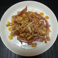 まりんちる's cooksnap of when they made ぱぱっと簡単☆えのきとベーコンのバター炒.