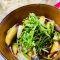 U☆kaoru's cooksnap of when they made ごま油が香る♡茄子と豚肉の素麺つけ汁.