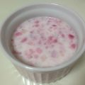 ずんだまめこ's cooksnap of when they made ぷるぷる❤ほんのり桜色✿苺ミルクプリン♥.