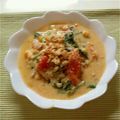 シャオスタ's cooksnap of when they made トマトとほうれん草の豆乳塩麹生姜卵スープ.