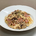 Etsu☆ko's cooksnap of when they made お店の味！３種のきのこの濃厚パスタ.