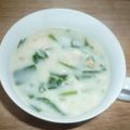 Jock's cooksnap of when they made ホウレン草のｸﾘｰﾑｽｰﾌﾟ簡単ﾚｼﾋﾟ.