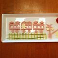 ちークック's cooksnap of when they made 魚肉ソーセージで　☆新幹線＆電車☆.