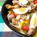 テンちゃん♪'s cooksnap of when they made ♪フライパンで作る♪簡単！本格パエリア.