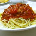 まいとものママ's cooksnap of when they made 簡単すぐできる♪スパゲッティミートソース.