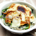 MAMAJA's cooksnap of when they made 春菊とえのきとキムチのチーズ焼き.