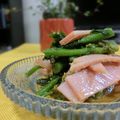 ぽっぽぺぺ's cooksnap of when they made 菜の花とハムの胡麻和え.