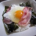 さとみりん's cooksnap of when they made 半生♪ベーコンエッグ丼.