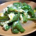 りずまろ's cooksnap of when they made ふんわり(*´∇`*)ピーマンの卵とじ.