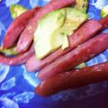 かずえるん's cooksnap of when they made アボカドとソーセージソテー.