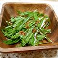 みのりっくす's cooksnap of when they made 水菜の辛子和え☆.
