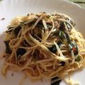 はるのひみほ's cooksnap of when they made もやしとわかめのピリ辛和風パスタ.