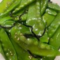 シャンとも☆'s cooksnap of when they made レンジで簡単☆絹さやの塩昆布ナムル。.