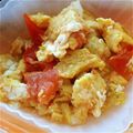 しんまい☆'s cooksnap of when they made 弁当の一品!　トマトの玉子炒め.