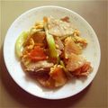 ひなみょん's cooksnap of when they made 大根とチンゲン菜と豚肉の炒め煮.