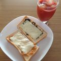 ﾋﾟﾛﾐ♡'s cooksnap of when they made 海苔の佃煮のチーズトースト(○´艸｀).