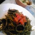 annsroom's cooksnap of when they made イカスミスパゲティ.