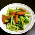 ろんぷ～'s cooksnap of when they made 小松菜とさつま揚げのちゃちゃっと炒め.