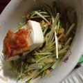 みほきのこ's cooksnap of when they made 水菜と豆腐の簡単サラダ～ごまドレッシング.