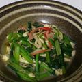 chicao's cooksnap of when they made 小松菜とカニカマの炒め白和え.
