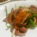 hime犬's cooksnap of when they made 牛タンと彩り野菜のオイスターソース炒め.