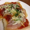 Riku0006's cooksnap of when they made お餅でピザ！.