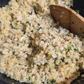 ゆるмαмα's cooksnap of when they made 余った餃子のたねを活用して作る炒飯♪.