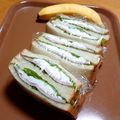 チコリママ's cooksnap of when they made ハムとカッテージチーズのサンドイッチ.